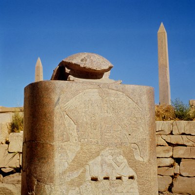 Statue de scarabée sacré dans le Temple d